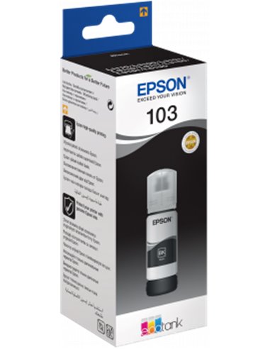 Cerneala originala Epson 103 (Black) flacon 65ml - refill EcoTank pt aprox 3000 pagini C13T00S14A