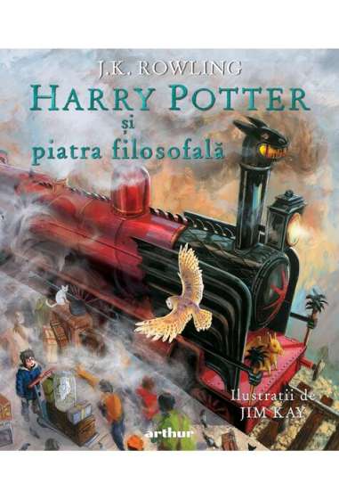 Harry Potter si piatra filozofala - editie ilustrata, text integral - J.K. Rowling | Editura Arthur