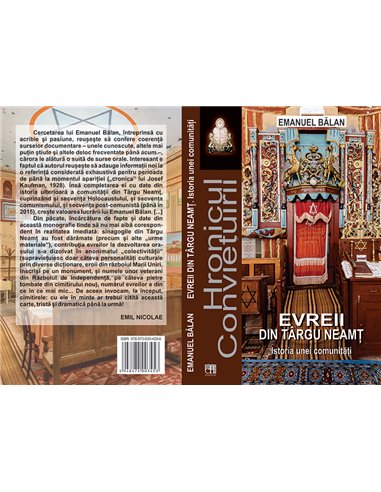 Evreii din Targu Neamt - Emanuel Balan | Editura Hasefer