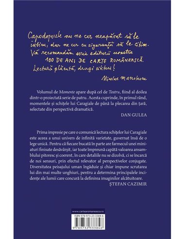 Momente - I. L. Caragiale| Editura Cartea Românească